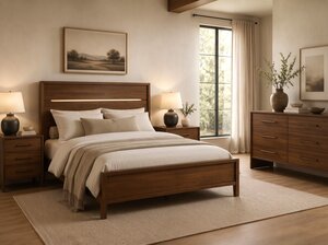 Cabot Contemporary 4-Piece Bedroom Furniture Set
