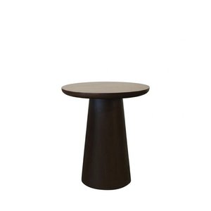 Handcrafted Kai 26" Solid Wood Modern Pedestal Bistro Table