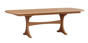 Handcrafted Crescent Modern Trestle Dining Table