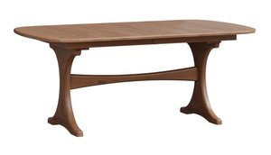 Handcrafted Crescent Modern Trestle Dining Table