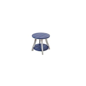 Poly Outdoor Serenity Round End Table