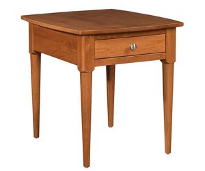 Solid Wood Milan Mid-Century Modern End Table - Choose Size