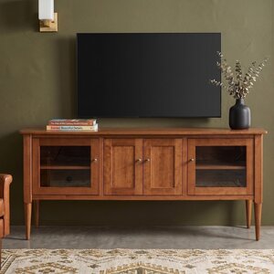 Solid Wood Milan Mid-Century Modern 72" TV Console Cabinet