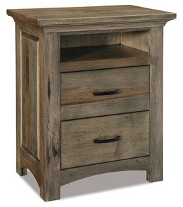 Saige 2-Drawer Nightstand with Opening
