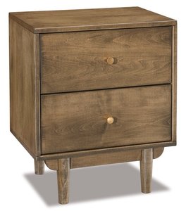 Madelyn Mid Century Modern 2-Drawer Nightstand