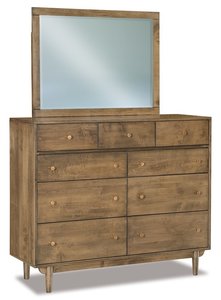 Madelyn Mid-Century Modern Dresser with Optional Mirror - Choose Size