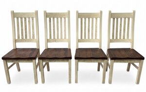 Outlet Barnwood Farmhouse Dining Chair Set of 4 - In-Stock