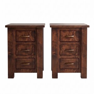 Outlet: Daniel 3-Drawer Nightstand In-Stock (Set of 2)