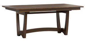 Outlet Furniture: Solid Hard Maple Wood Bixby Trestle Dining Table In-Stock