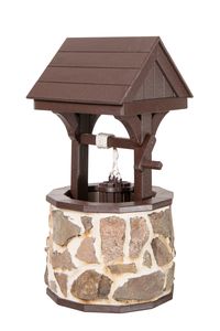 Small Stone Wishing Well and Poly Roof