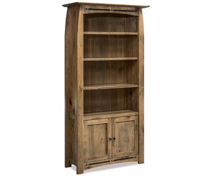 Grove Mission Bookcase with Doors - Quick Ship
