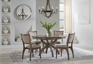 Amish 5-Piece Danville Single Pedestal Dining Set