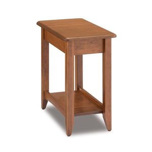 Rustic Brock Open Chair Side End Table without Drawer