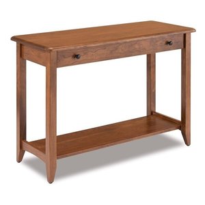 Rustic Brock Open Sofa Table with Drawer