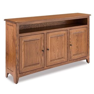 Rustic Brock 3-Door Media Stand with Opening