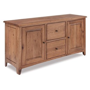 Rustic Brock 2-Door, 2-Drawer File Credenza