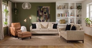Metro Modern Living Room Furniture Set - 3 Piece