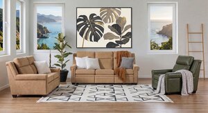 Urban Zero Wall Power Reclining Living Room Set with Tilt Headrest - 3 Piece