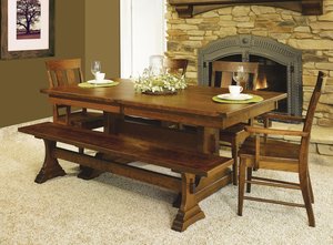 McKinley Dining Table and Bench Set
