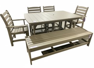 Outlet Poly 7-Piece Outdoor Dining Set In-Stock