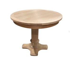 Outlet Cherry Wood Single Pedestal Dining Table In-Stock