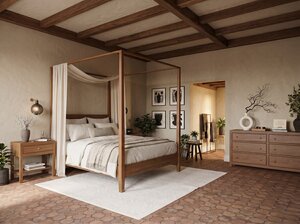 Valentine Canopy 4-Piece Bedroom Set