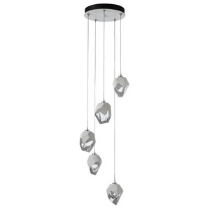 American Made Hubbardton Forge Chrysalis 5-Light Small Crystal Pendant