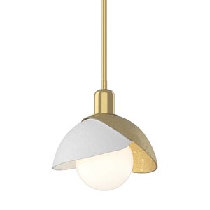 Hubbardton Forge Brooklyn 1-Light Double Shade Hanging Mini Pendant