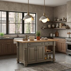 American Made Hubbardton Forge Brooklyn 1-Light Double Shade Hanging Mini Pendant