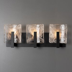 American Made Hubbardton Forge Arc 3-Light Bathroom Sconce