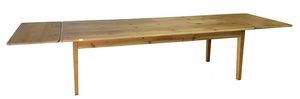 Outlet Barnwood Farmhouse Dining Table with Breadboard Ends In-Stock