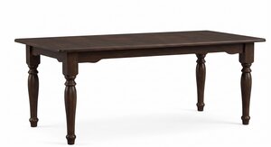 Outlet Oak Wood 72" Farmhouse Extension Dining Table In-Stock