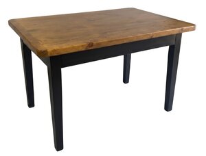 Outlet Small Barnwood Farmhouse Table with Breadboard Ends In-Stock