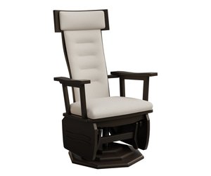 Monson Upholstered Modern Swivel Glider Chair - Quick Ship