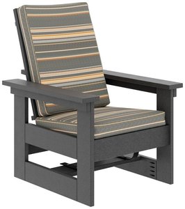 Handcrafted Forest Modern Poly Porch Rocking Chair with Cushions