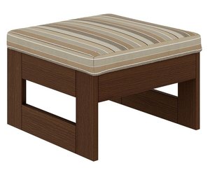 Forest Modern Poly Outdoor Upholstered Ottoman