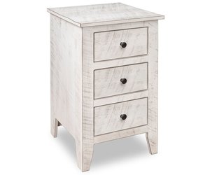 Galena Solid Wood 3-Drawer Nightstand