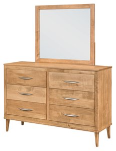 Linenwood 6-Drawer Dresser with Optional Mirror