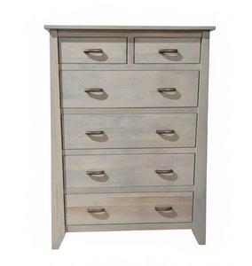 Outlet: Maple Wood 6-Drawer Chest of Drawers In-Stock