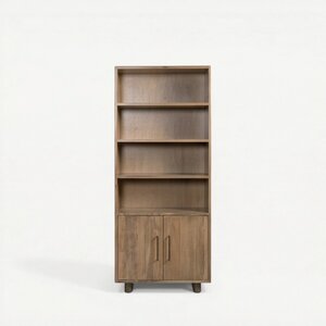 Solace Mid-Century Modern Bookcase - Choose Size