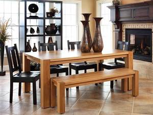 Sequoia 6-Piece Dining Set with Bench
