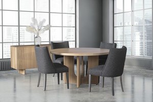Eloise Topanga Single Pedestal Dining Set