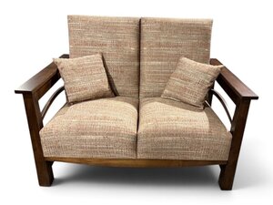 Outlet: Marion Maple Wood Frame Loveseat In-Stock