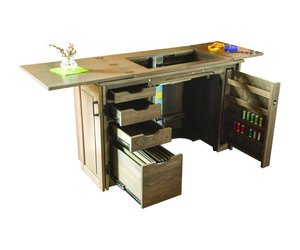 Ester Solid Wood Sewing Cabinet with Lift - Choose Size
