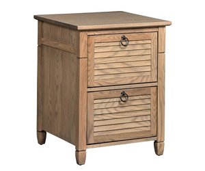 Wooden Coastal File Cabinet