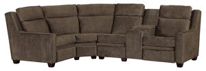 Urban Zero Wall Power Reclining Sectional Sofa with Tilt Headrest – 6 Piece