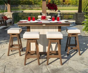 Elite Poly Outdoor 5-Piece Bar Set