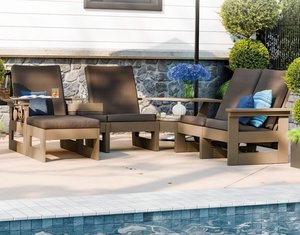 Forest Modern Poly Outdoor Rocking Sectional
