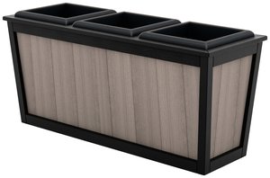 Marigold Poly Patio 3-Pot Planter