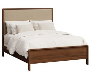 Cabot Modern Upholstered Bed with Rounded Edges